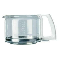 10-Cup Glass Carafe Replacement - White - Fits Models 136/140/149/177/178/264/464 - F0347010F - Coffee Maker Carafe