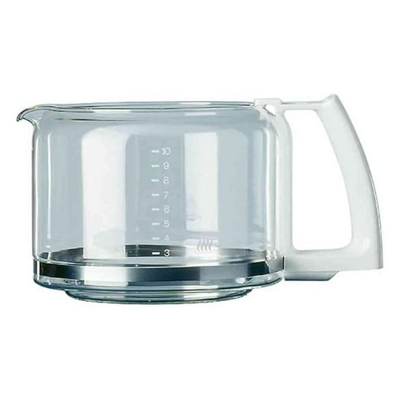 10-Cup Glass Carafe Replacement - White - Fits Models 136/140/149/177/178/264/464 - F0347010F - Coffee Maker Carafe