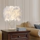 thumbnail image 2 of White Feather Table Lamp Night Bedside Light, 2 of 4