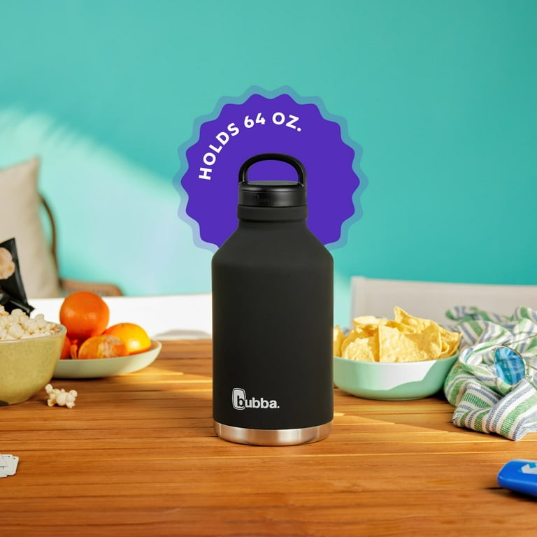 bubba Growler Stainless Steel Water Bottle Wide Mouth Rubberized