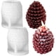 thumbnail image 1 of 2PCS Pine Cone Silicone Candle Mold, 3D Christmas Pinecone Shape Resin Candle Mold, Ornament Mold for Candle Soap Wax Epoxy Resin Casting Polymer Clay, 1 of 5
