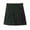 Black, variant on Bienzoe Girl's Cotton Stretch Elastic School Uniform Pleated Skirt M Grey