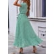 thumbnail image 4 of Vestido PRETTYGARDEN Maxi Cruzado Floral Cuello en V Manga Corta S, 4 of 8