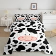 thumbnail image 2 of Castle Fairy Cartoon Cow Twin Comforter Sets,Kawaii Farmhouse Animal Bedding Set, 2 of 8