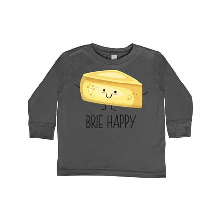 

Inktastic Brie Happy Gift Toddler Boy or Toddler Girl Long Sleeve T-Shirt