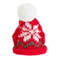 thumbnail image 1 of Mini gorro de punto navideño decorativo DIY arte artesanía suministros para fiestas vacaciones lindo Rojo blanco, 1 of 9