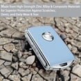 thumbnail image 2 of pamotwnal zinc Alloy Car Key Fob Cover for Volvo xc60,xc90,s60,v60,Compatible with Volvo Car Key Fob Shell Cover ,car Key Covers(Blue) C80, 2 of 3