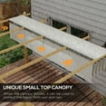 thumbnail image 5 of Outsunny 10'x13' Retractable Pergola with Wood Grain Aluminum Frame, Cream, 5 of 10