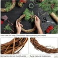 thumbnail image 5 of NOGIS Grapevine Wreath Set, 2 Pieces Natural Vine Branch Wreath Christmas DIY Rattan Wreath Garland for Christmas Holiday Craft Wedding Decor (12 in), 5 of 7
