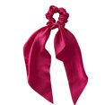 thumbnail image 1 of Women Girl Bow Satin Ribbon Ponytail Scarf Hair Tie Rope Scrunchies Elastic Band, 1 of 11