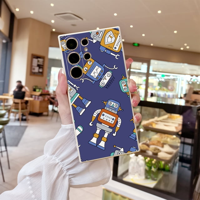 Proteja su iPhone con esta versátil y resistente funda de goma TPU con estampado de dibujos animados