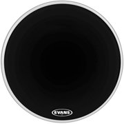 EVANS MX2 Black Marching Bass Drum Head Black 28 in.