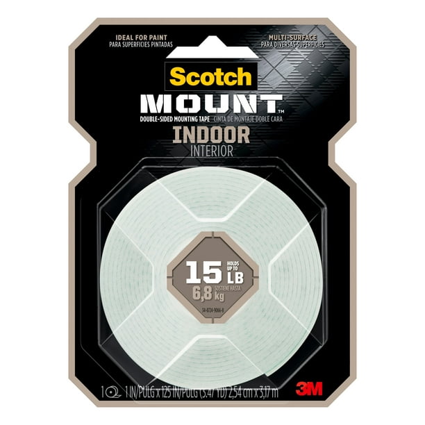 Scotch Indoor Double Sided Mounting Tape 1 In X 125 In White 1 Roll Walmart Com Walmart Com Scotch Indoor Double Sided Mounting Tape 1 In X 125 In White 1 Roll Walmart Com Walmart Com