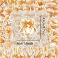 thumbnail image 2 of Paquete de pegatinas con lazo dorado, 50 unidades, vinilo impermeable para álbum de recortes, 2 of 2