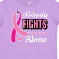thumbnail image 4 of Inktastic Breast Cancer Awareness Nobody Fights Alone Pink Ribbon Boys or Girls Toddler T-Shirt, 4 of 5