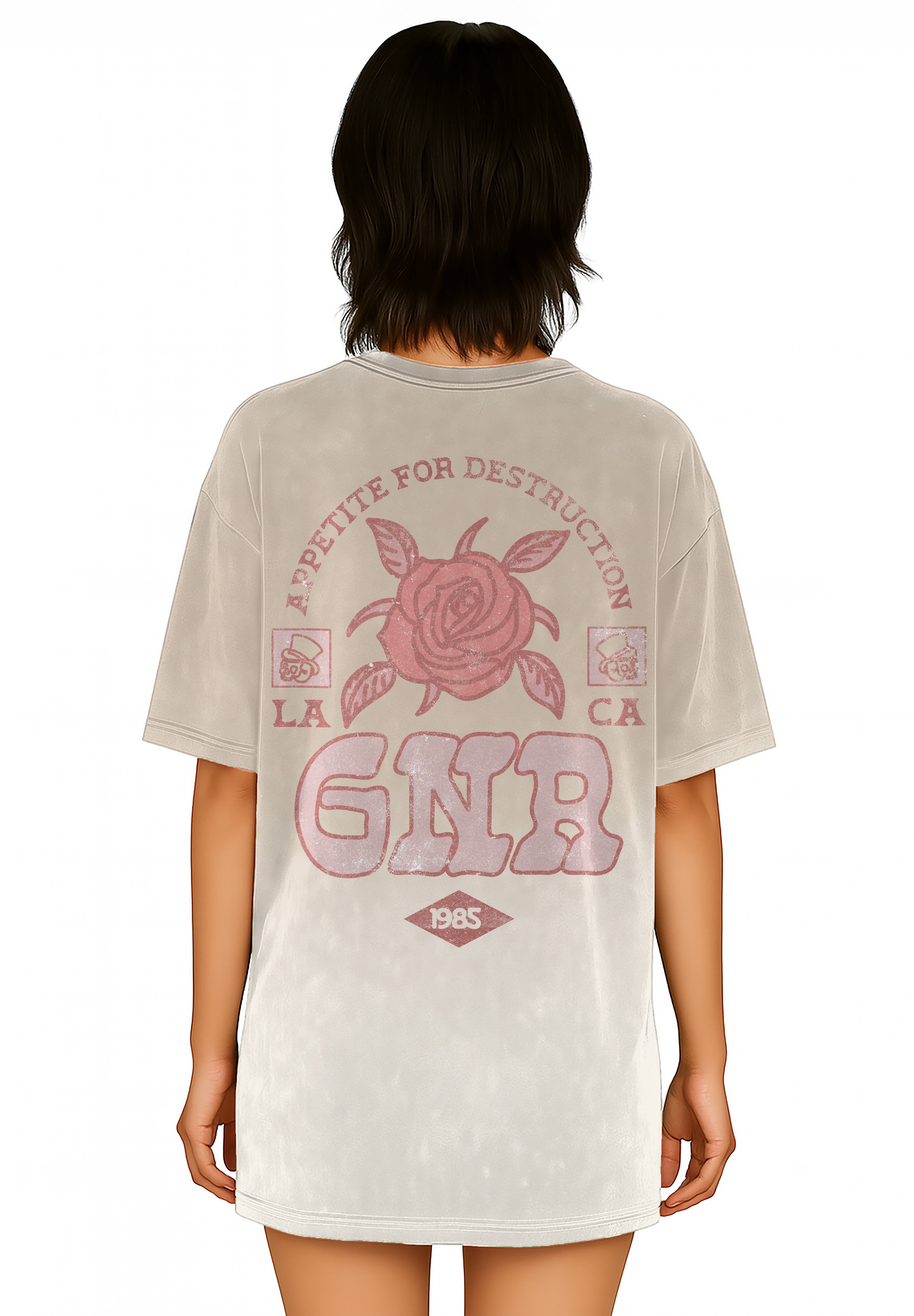 Guns N Roses Women's Oversized Sleep Shirt, Sizes XS-3X