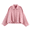 Pink, variant on Women's Faux Suede Jacket Spring Lapel Pilot Coat Casual Oversized Long Sleeves Trendy Streetwear Outerwear Pink Women Blending Shirts Women's Long Sleeve T-Shirt(S)