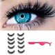 thumbnail image 5 of 5 Pairs Lashes False Eyelashes Thick Natural Lashes Band Tweezers, 5 of 5
