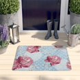 thumbnail image 2 of Pioneer Flower Floral Print Flannel Non Slip Door Rugs,Washable Door Mats Indoor,Decorative Door Mats,Dirt-Resistant and Absorbent Doormat for Entrance,Bedroom,Kitchen,Bathroom,23.5"x16", 2 of 5