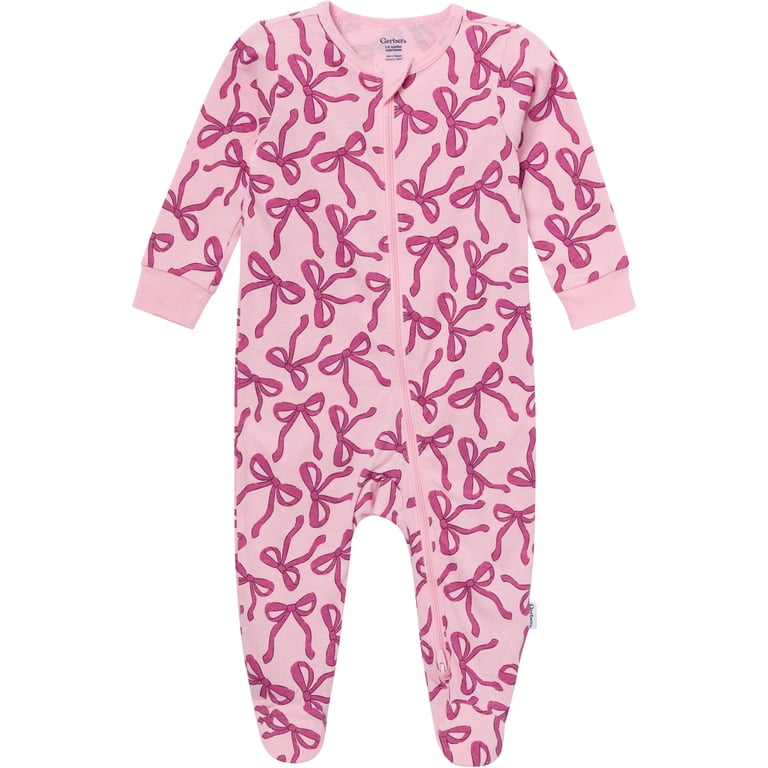 Gerber Baby Sleep N' Play 2-Way Zipper Pajamas 4-Pack photo 2