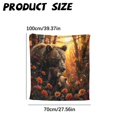 thumbnail image 3 of Wyihui Flannel Throw Blanket, Soft Cozy Lightweight Autumn Brown Print Blanket for Couch Bed Sofa, Fall Decor for Home Living Room Dorm, 3 of 7