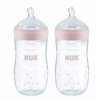 NUK Simply Natural Tinted Bottle, 9 oz, 2 pk, Girl