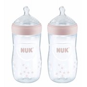 NUK Simply Natural Tinted Bottle, 9 oz, 2 pk, Girl