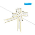 thumbnail image 4 of Unique Bargains 3.3inch Pull Bows Gift Wrapping Pull Bow Gold Thread Style Baskets Present Bows Ribbon White 100 Pcs, 4 of 6
