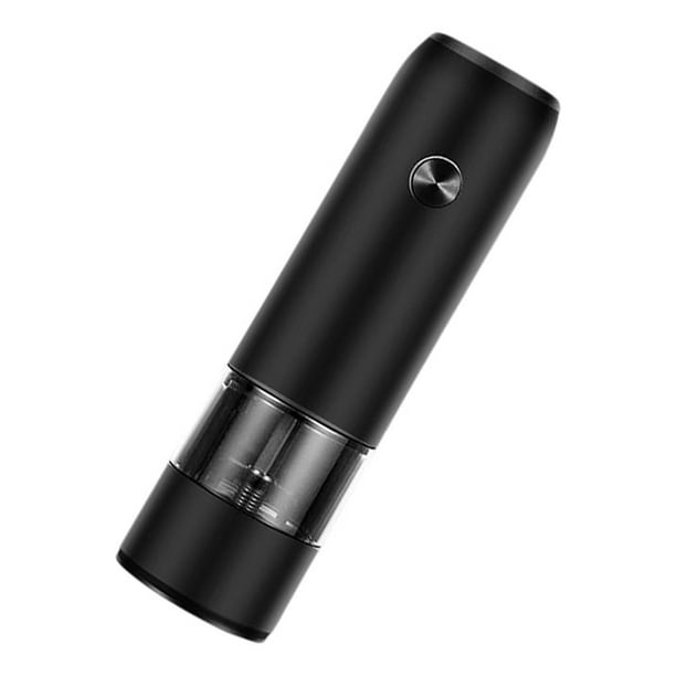 Wosthever Molinillo de pimienta eléctrico, molinillo de sal de cerámica ajustable recargable por USB, para comedor, Bar, restaurante, cocina, Herramientas y accesorios para hornear Negro