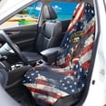 thumbnail image 3 of XYZCANDO Vintage American Flag & Bald Eagle Car Seat Towel Cover - 250th USA Anniversary Sweatproof Protector - Universal Fit for Cars, Trucks, SUVs, 3 of 9