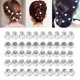 thumbnail image 2 of 10pcs Wedding Pearls Flower Hairpins Swirl Spirals Twist Tiara Hair Jewelry, 2 of 5