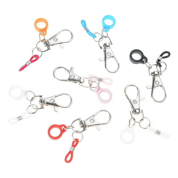 7pcs Colorful Silicone Pen Holders Set Retractable Clip for Pens Lipsticks and Small Items Badge Reel Accessories