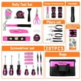 thumbnail image 2 of Juego de herramientas THINKWORK LHTS-034 rosa 207 piezas con bolsa de herramientas, 2 of 9
