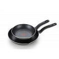 thumbnail image 1 of T-fal Initiatives Set de utensilios de cocina de sartén antiadherente, 8 y 10.5 pulgadas, negro, 1 of 2