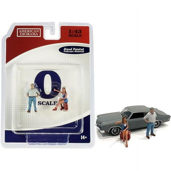 70s Style Two Figurines Set III for 1/43 Scale Models by American Diorama