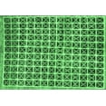 thumbnail image 1 of Ahgly Company Indoor Rectangle Oriental Emerald Green Modern Area Rugs, 5' x 7', 1 of 4