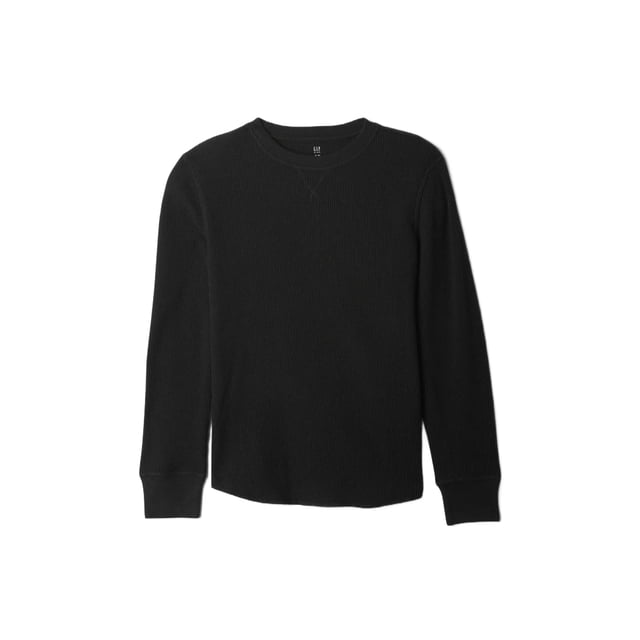 GAP Niños Camiseta Térmica de Manga Larga Negra Talla S