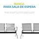 thumbnail image 2 of Banca para Sala de Espera 4 Asientos Onof, Acero Cromado, Diseño Moderno y Resistente, 2 of 6