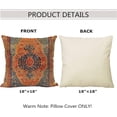 thumbnail image 5 of Persian Turkish Style Pillow Covers Without Insert 18''x18'' Pillow Case for Home Decorative Cushion Cover Men Women Boy Girl Room Cushion Cover for Home, 5 of 6