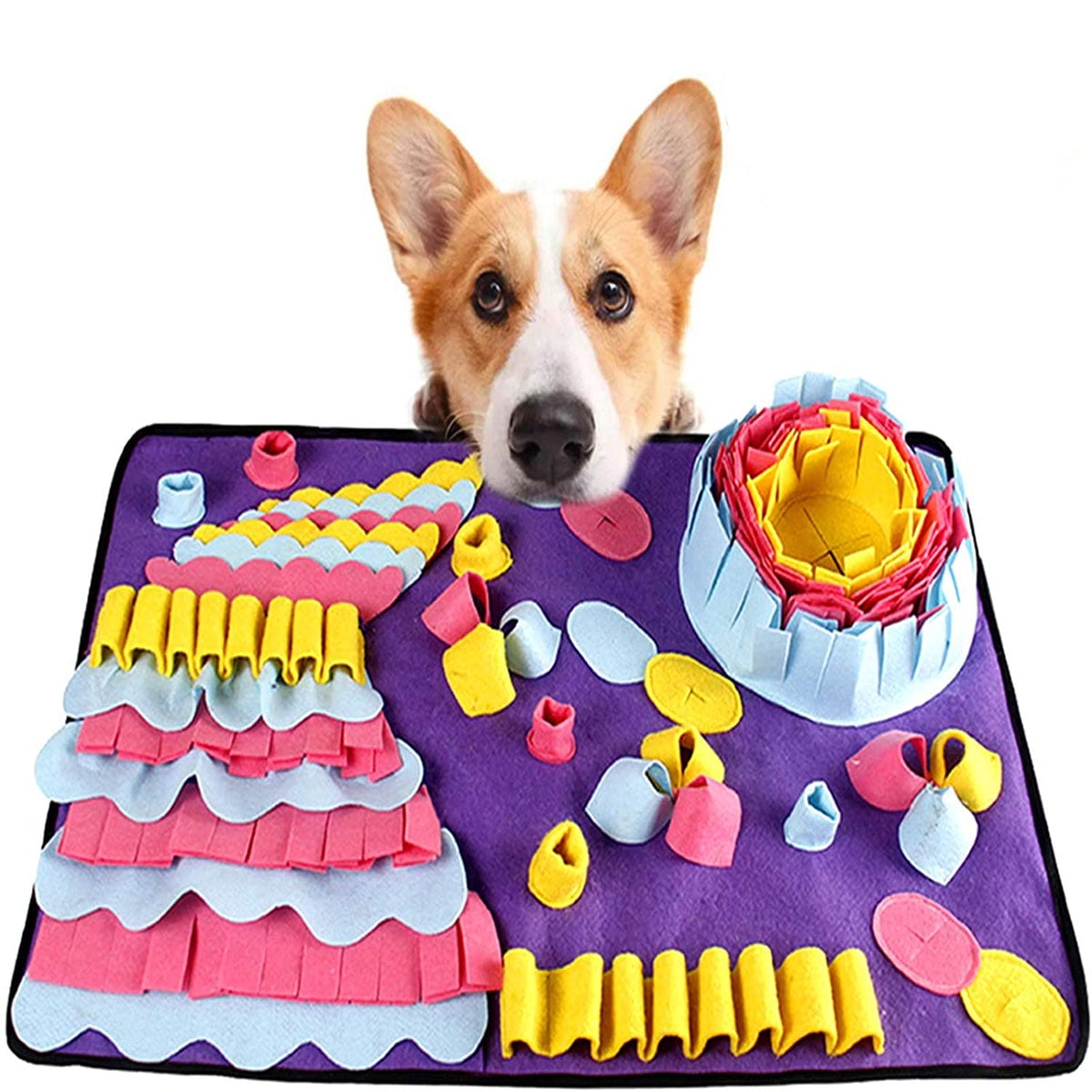GENEMA Dogs Snuffle Toy Educational Toys Pet Toy for Large Breed