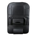 thumbnail image 1 of Bolsa de almacenamiento para respaldo de asiento de automóvil Bolsa organizadora de múltiples bolsillos de cuero PU (Negro) Tmvgtek Accesorios para autos y motos, 1 of 9