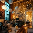 thumbnail image 5 of SUGARMOM  300 LED Pink Curtain String Lights Twinkle Fairy Lights for Bedroom with 8 Lighting Modes USB Christmas Lights for Party Home Bedroom Indoor Wall Room Decor (9.8*9.8ft Pink), 5 of 5