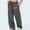 #207-Dark Gray, variant on Women's Casual Wide Leg Pants, High-Waisted with Elastic Drawstring Waistband and Printed Design, for Daily Wear and Lounge