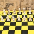 thumbnail image 5 of Juego de ajedrez con personajes antiguos tablero de ajedrez damas juguetes para niños y adultos, 5 of 5