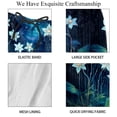 thumbnail image 4 of luoweisi Men's Beach Shorts Quick Dry Swim Trunks with Mesh Lining Plants under the Stars L, 4 of 5