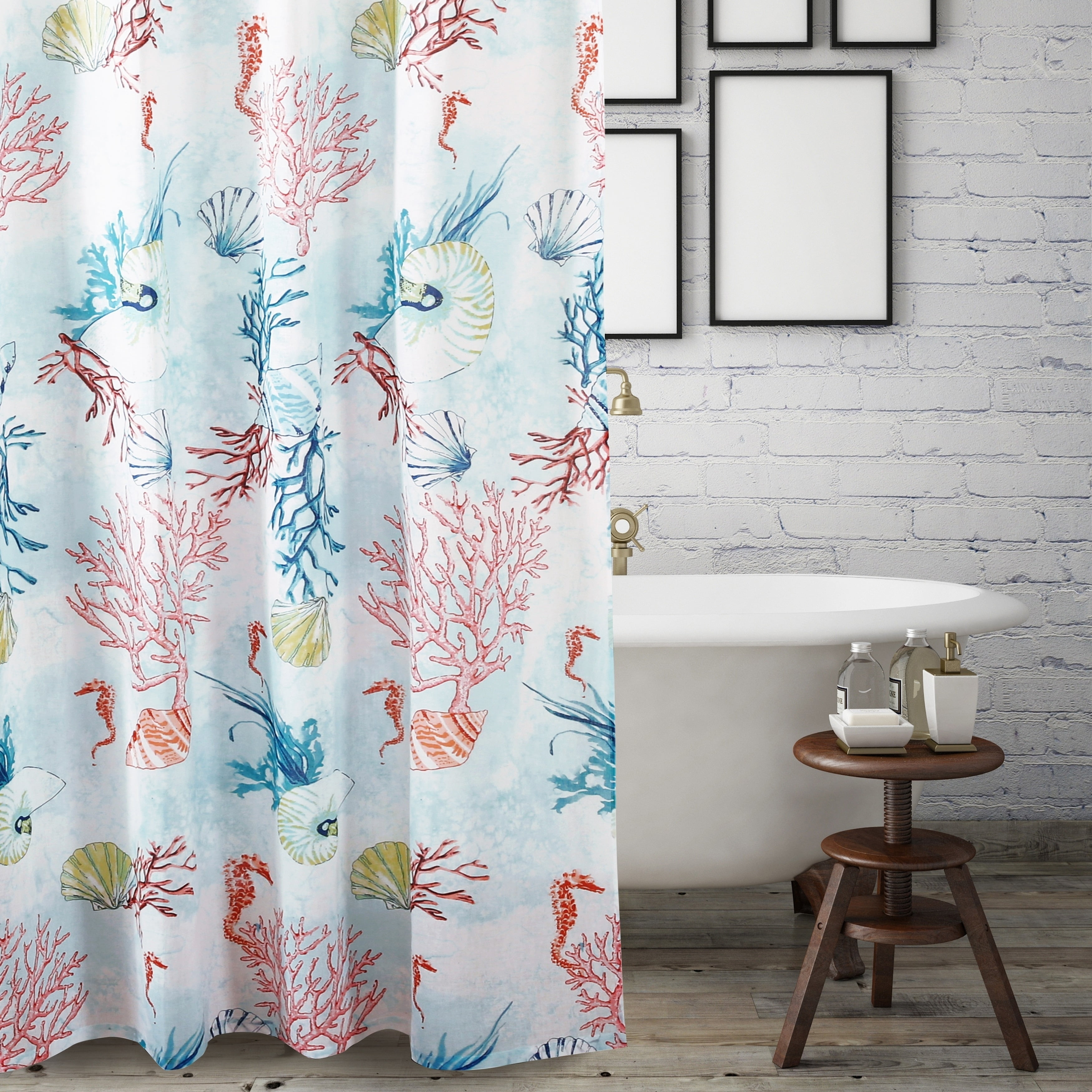 Barefoot Bungalow Sarasota Coastal Shower Curtain