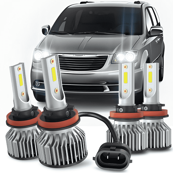 For Chrysler Town & Country 2008-16 LED Headlight Bulb High-Low Beam White 6000K