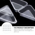thumbnail image 3 of Kelingqi 25Pcs Small Triangle Cheesecake Boxes Slice Cake Containers Triangle Pie Holders, 3 of 5