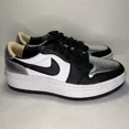 thumbnail image 3 of Ni - ke Ni - ke Air Jordan 1 Elevate Low SE Metallic Silver Toe DQ8561-001 Women's Size 11, 3 of 5