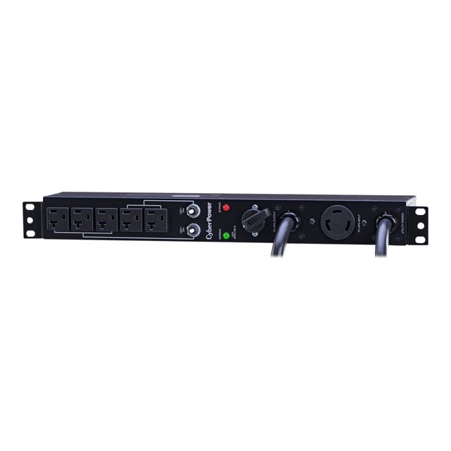 CyberPower Maintenance Bypass PDU MBP30A5 - Unité de distribution d'Énergie (Montage en Rack) - Entrée: NEMA L5-30 - Connecteurs de Sortie: 5 (NEMA 5-20) - 1U - 19"